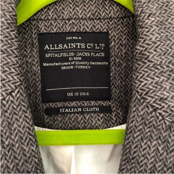 All Saints Wool Blazer - Picture 11 of 15